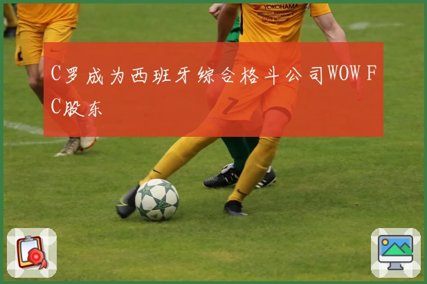 C罗成为西班牙综合格斗公司WOW FC股东